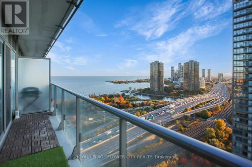 2407 - 103 The Queensway Avenue, Toronto, ON - Outdoor With Body Of Water With Balcony With View