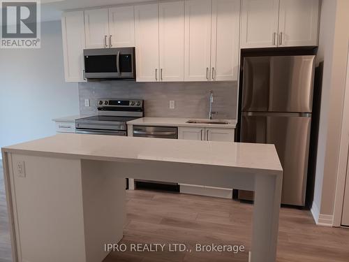 213 - 480 Gordon Krantz Avenue, Milton, ON - Indoor Photo Showing Kitchen With Stainless Steel Kitchen With Upgraded Kitchen