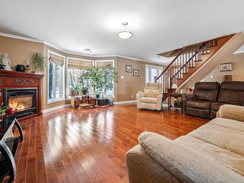 Salon - 191 Ch. Martin, Farnham, QC - Indoor Photo Showing Living Room With Fireplace