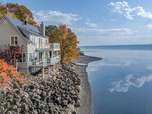 Frontage - 395 Ch. De La Plage-St-Laurent, Saint-Augustin-De-Desmaures, QC - Outdoor With Body Of Water With View