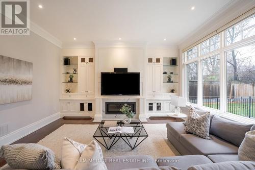 738 Balboa Drive, Mississauga, ON - Indoor Photo Showing Living Room With Fireplace