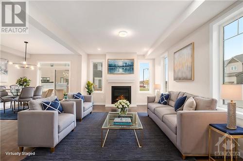 10 Fossa Terrace, Ottawa, ON - Indoor Photo Showing Living Room With Fireplace