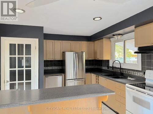 515 Grantham Avenue, St. Catharines, ON - Indoor Photo Showing Kitchen With Double Sink