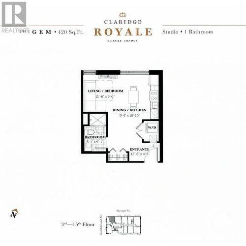 Builders floor plan - 180 George Street Unit#1403, Ottawa, ON - Other