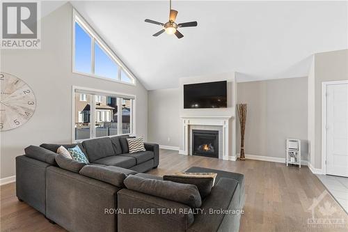 71 York, Russell, ON - Indoor Photo Showing Living Room With Fireplace