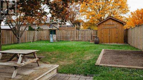 Fully Fenced Yard & Shed - 64 Market Street, Huron East (Seaforth), ON - Outdoor With Backyard