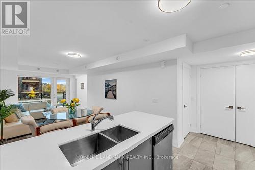 10 - 155 Veterans Drive W, Brampton, ON - Indoor Photo Showing Kitchen With Double Sink