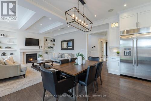 339 Morden Road, Oakville, ON - Indoor Photo Showing Dining Room With Fireplace