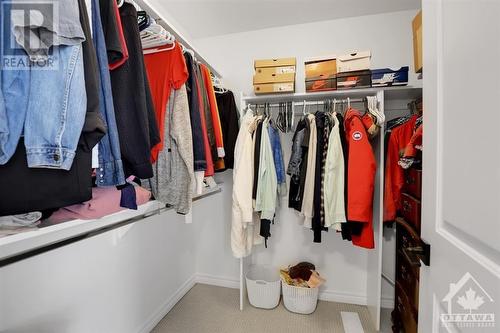 Walk-in closet. - 4527 Kelly Farm Drive, Ottawa, ON - Indoor With Storage