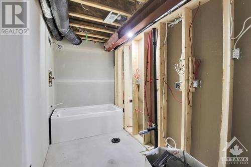 Rough-in for a full bathroom. - 4527 Kelly Farm Drive, Ottawa, ON - Indoor Photo Showing Basement