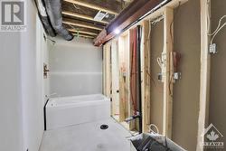 Rough-in for a full bathroom. - 