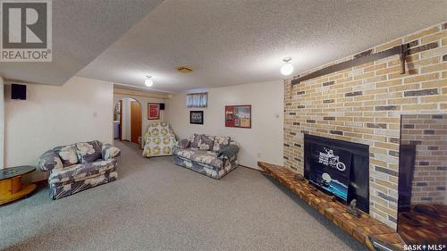 47 Minot Drive, Regina, SK - Indoor With Fireplace