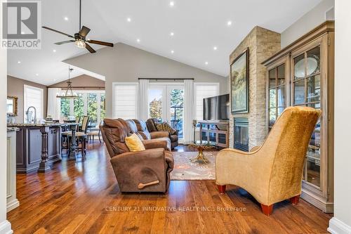 5023 Franklin Street, Pickering, ON - Indoor Photo Showing Living Room With Fireplace