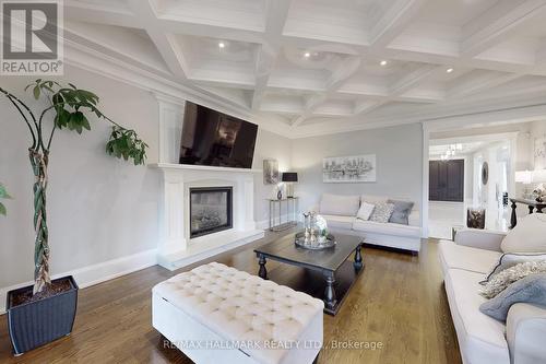 229 5Th Concession Road, Ajax, ON - Indoor Photo Showing Living Room With Fireplace