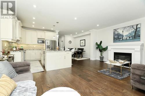 2331 Wuthering Heights Way, Oakville, ON - Indoor Photo Showing Living Room With Fireplace