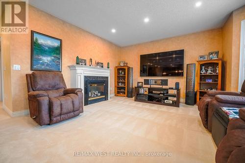 35 Donwoods Court, Brampton, ON - Indoor Photo Showing Living Room With Fireplace