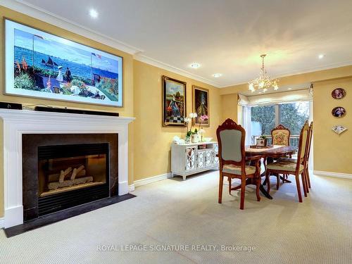 1497 Randor Dr, Mississauga, ON - Indoor With Fireplace