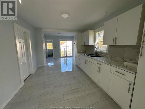 1716 Jefferson, Windsor, ON - Indoor Photo Showing Kitchen With Double Sink