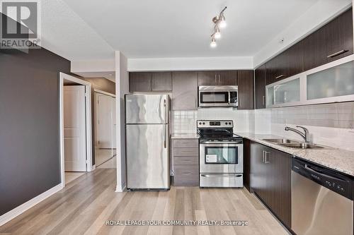 2406 - 275 Yorkland Road, Toronto, ON - Indoor Photo Showing Kitchen With Double Sink