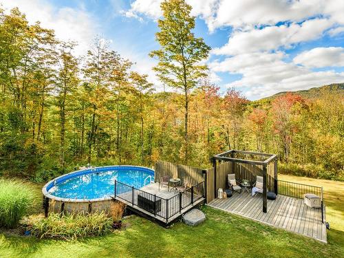 Pool - 110 Rue Guillaume, Magog, QC - Outdoor With Above Ground Pool