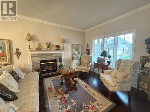 2 - 3 Larkdale Terrace, Brampton, ON - Indoor Photo Showing Living Room With Fireplace