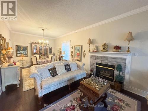 2 - 3 Larkdale Terrace, Brampton, ON - Indoor Photo Showing Living Room With Fireplace