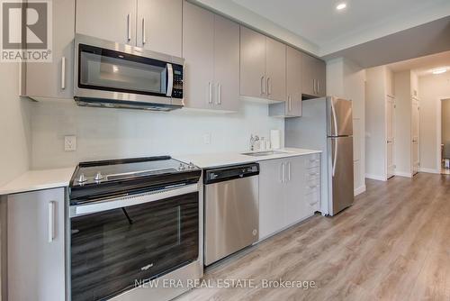 601 - 15 Queen Street S, Hamilton, ON - Indoor Photo Showing Kitchen With Stainless Steel Kitchen