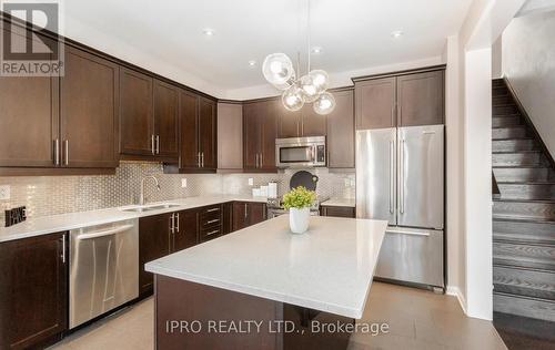 255 Cochrane Terrace, Milton, ON - Indoor Photo Showing Kitchen With Upgraded Kitchen