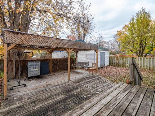 Backyard - 132 Rue Regent, Longueuil (Greenfield Park), QC - Outdoor With Deck Patio Veranda