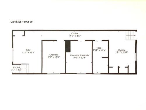 Plan (croquis) - 395  - 399 Rue Argyle, Montréal (Verdun/Île-Des-Soeurs), QC - Other