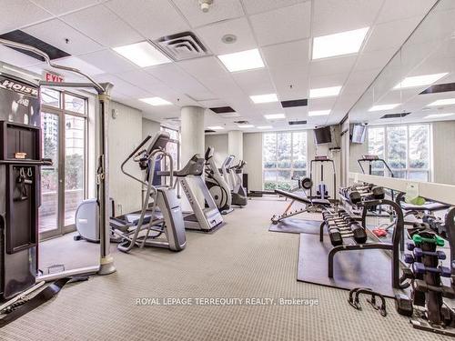 Lph1-55 Harrison Garden Blvd, Toronto, ON - Indoor Photo Showing Gym Room