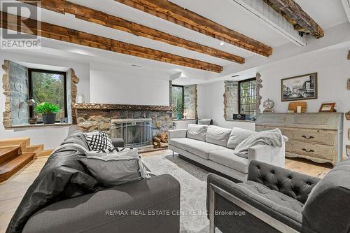 13567 2Nd Line, Milton, ON - Indoor Photo Showing Living Room With Fireplace