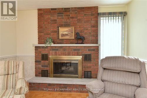 49 Nellida Crescent, Hamilton, ON - Indoor Photo Showing Living Room With Fireplace