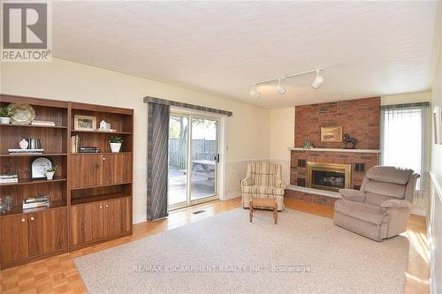 49 Nellida Crescent, Hamilton, ON - Indoor Photo Showing Living Room With Fireplace