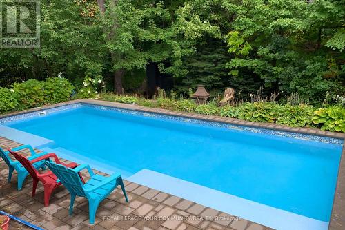 49 Heatherwood Drive, Springwater, ON - Outdoor With In Ground Pool With Backyard