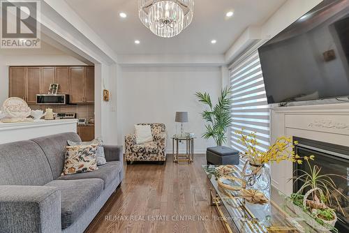 15 Oleary Road, Brampton, ON - Indoor Photo Showing Living Room With Fireplace