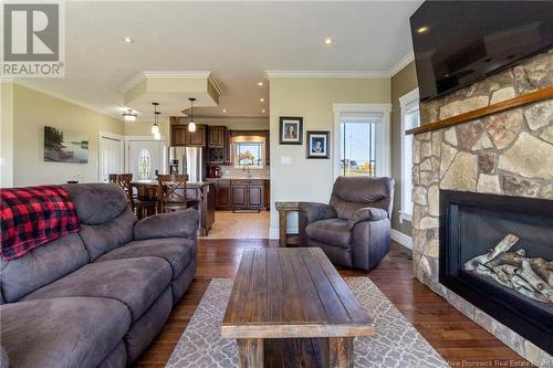 2537 Route 515, Sainte-Marie-De-Kent, NB - Indoor Photo Showing Living Room With Fireplace