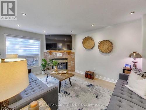 3460 Ingram Road, Mississauga, ON - Indoor Photo Showing Living Room With Fireplace