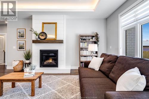 21354 Klondyke Road, Wheatley, ON - Indoor Photo Showing Living Room With Fireplace