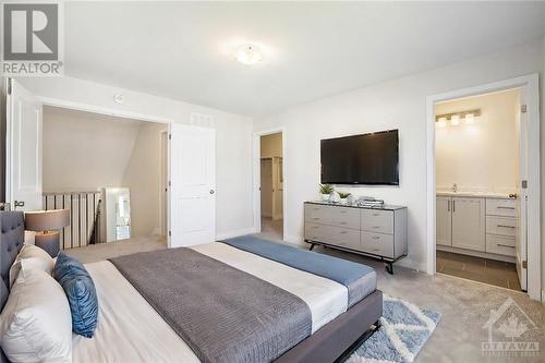 This photo has been virtually staged. - 24 Margaret Graham Terrace, Smiths Falls, ON - Indoor Photo Showing Bedroom