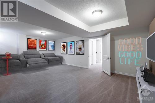 Virtually Staged basement rec room - 321 Everglade Way, Ottawa, ON - Indoor