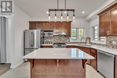 48 Isaiah Drive, Kitchener, ON - Indoor Photo Showing Kitchen With Stainless Steel Kitchen With Upgraded Kitchen