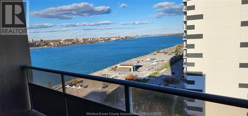 111 Riverside East Unit# 1614, Windsor, ON - Outdoor With Body Of Water With Balcony With View