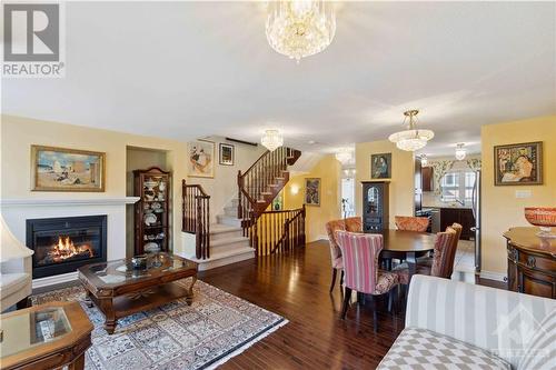 120C Centrepointe Drive, Ottawa, ON - Indoor Photo Showing Living Room With Fireplace