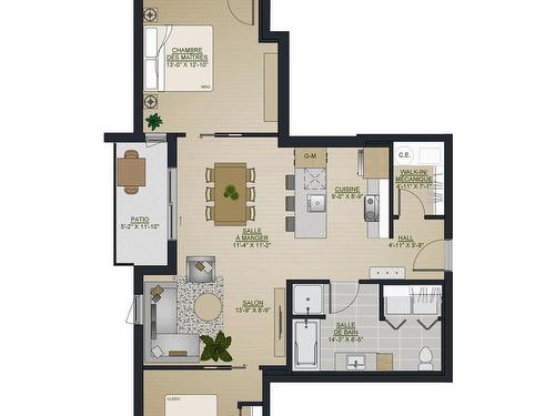 Plan (croquis) - 304-2750 Boul. Guillaume-Couture, Lévis (Les Chutes-De-La-Chaudière-Est), QC - Other