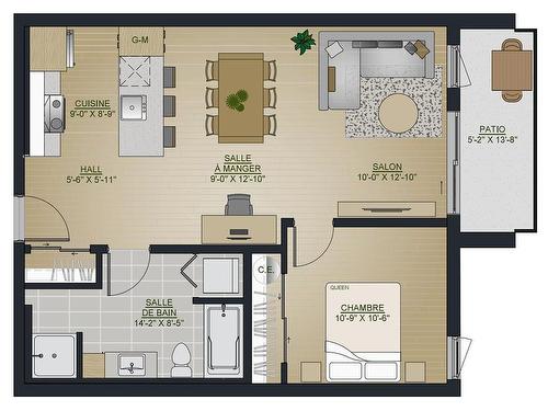 Plan (croquis) - 406-2750 Boul. Guillaume-Couture, Lévis (Les Chutes-De-La-Chaudière-Est), QC - Other