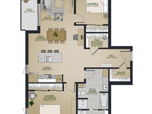 Plan (croquis) - 201-2750 Boul. Guillaume-Couture, Lévis (Les Chutes-De-La-Chaudière-Est), QC - Other