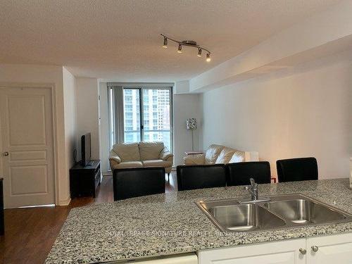 1602-801 Bay St, Toronto, ON - Indoor Photo Showing Kitchen With Double Sink