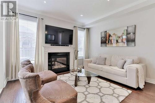 5164 Rayana Ridge, Mississauga, ON - Indoor Photo Showing Living Room With Fireplace