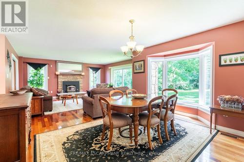 86 Ridge Road E, Grimsby, ON - Indoor Photo Showing Dining Room With Fireplace